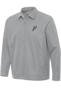 Antigua San Antonio Spurs Mens Grey Pivot Light Weight Jacket