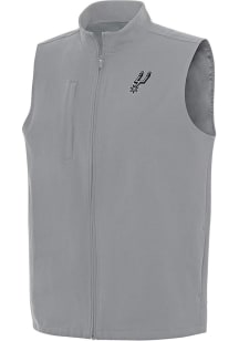 Antigua San Antonio Spurs Mens Grey Regard Sleeveless Jacket