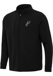Antigua San Antonio Spurs Mens Black Regard Light Weight Jacket
