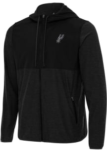 Antigua San Antonio Spurs Mens Black Sway Light Weight Jacket