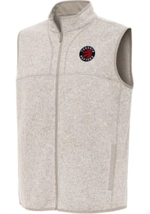 Antigua Toronto Raptors Mens Oatmeal Fortune Sleeveless Jacket