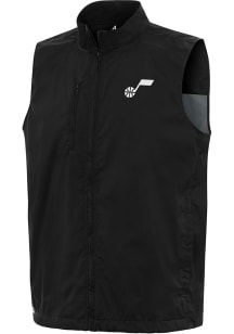 Antigua Utah Jazz Mens Black Brisk Sleeveless Jacket