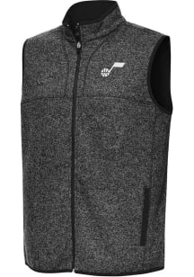 Antigua Utah Jazz Mens Black Fortune Sleeveless Jacket