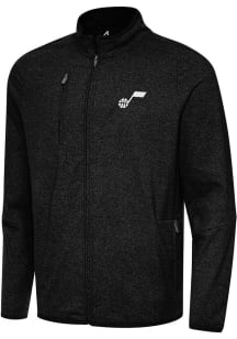 Antigua Utah Jazz Mens Black Hold Up Light Weight Jacket