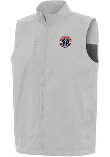 Antigua Washington Wizards Mens Grey Brisk Sleeveless Jacket