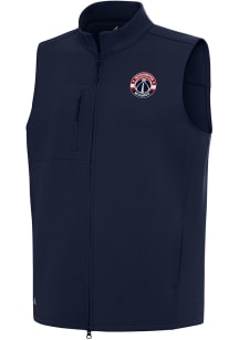 Antigua Washington Wizards Mens Navy Blue Demand Sleeveless Jacket