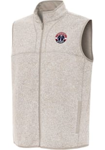 Antigua Washington Wizards Mens Oatmeal Fortune Sleeveless Jacket