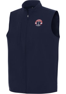 Antigua Washington Wizards Mens Navy Blue Regard Sleeveless Jacket