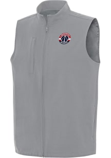 Antigua Washington Wizards Mens Grey Regard Sleeveless Jacket