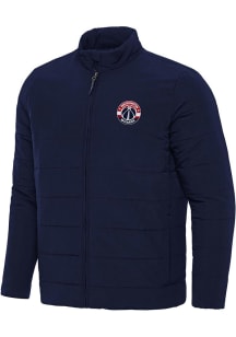 Antigua Washington Wizards Mens Navy Blue Swelter Filled Jacket