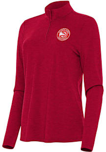 Antigua Atlanta Hawks Womens Red Bright Qtr Zip