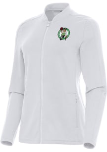 Antigua Boston Celtics Womens White Continual Light Weight Jacket