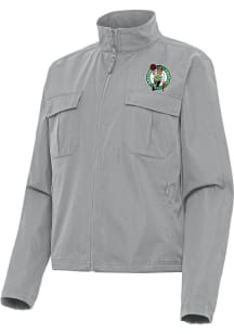 Antigua Boston Celtics Womens Grey Even Par Light Weight Jacket