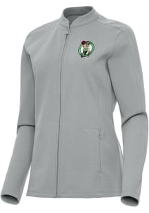 Antigua Boston Celtics Womens Grey Regard Light Weight Jacket