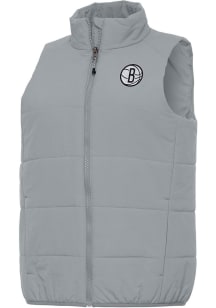 Antigua Brooklyn Nets Womens Grey Experience Vest