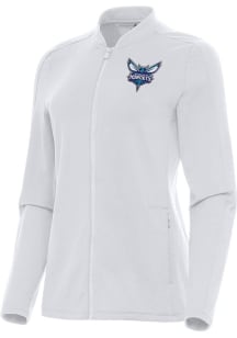 Antigua Charlotte Hornets Womens White Continual Light Weight Jacket