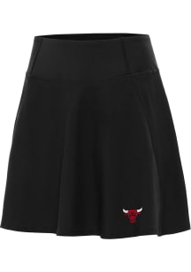 Antigua Chicago Bulls Womens Black Alternate Chip Skort Skirt