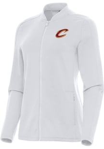 Antigua Cleveland Cavaliers Womens White Continual Light Weight Jacket