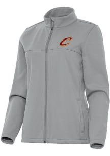 Antigua Cleveland Cavaliers Womens Grey Links Light Weight Jacket