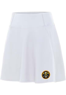 Antigua Denver Nuggets Womens White Chip Skort Skirt