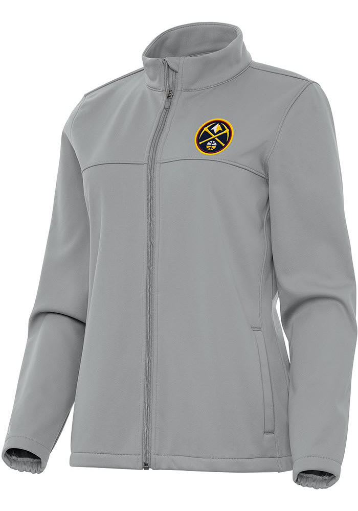 Antigua Denver Nuggets Womens Grey Links Light Weight Jacket