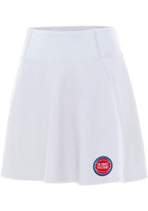 Antigua Detroit Pistons Womens White Chip Skort Skirt