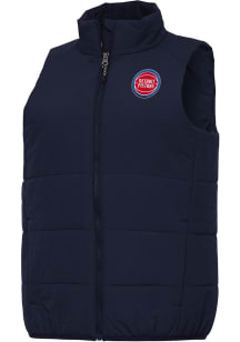 Antigua Detroit Pistons Womens Navy Blue Experience Vest