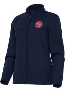 Antigua Detroit Pistons Womens Navy Blue Links Light Weight Jacket