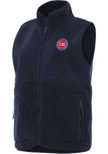 Antigua Detroit Pistons Womens Navy Blue Nostalgic Vest