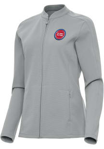Antigua Detroit Pistons Womens Grey Regard Light Weight Jacket