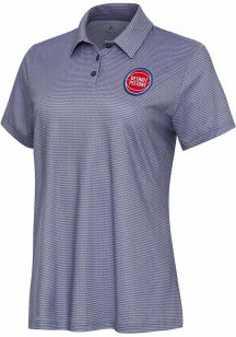 Antigua Detroit Pistons Womens White Rings Short Sleeve Polo Shirt
