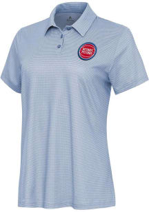Antigua Detroit Pistons Womens White Rings Short Sleeve Polo Shirt