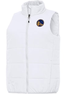 Antigua Golden State Warriors Womens White Experience Vest