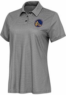 Antigua Golden State Warriors Womens White Rings Short Sleeve Polo Shirt