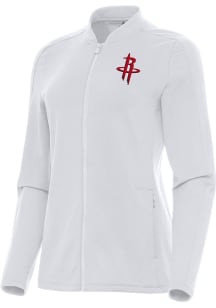 Antigua Houston Rockets Womens White Continual Light Weight Jacket