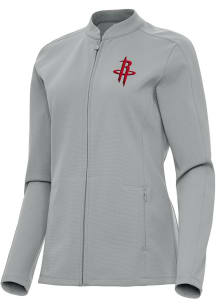 Antigua Houston Rockets Womens Grey Regard Light Weight Jacket