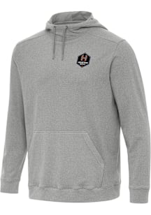 Antigua Houston Dash Mens Grey Cloud Long Sleeve Hoodie