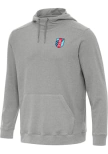 Antigua KC Current Mens Grey Cloud Long Sleeve Hoodie
