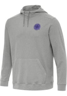 Antigua Racing Louisville Mens Grey Cloud Long Sleeve Hoodie