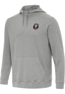Antigua Utah Royals FC Mens Grey Cloud Long Sleeve Hoodie