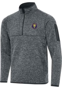Antigua Utah Royals FC Mens Grey Fortune Big and Tall Qtr Zip