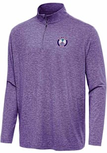 Antigua Orlando Pride Mens Purple Hunk Long Sleeve Qtr Zip Pullover