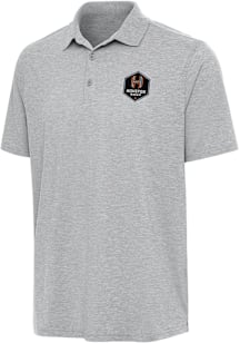 Antigua Houston Dash Mens Grey Par 3 Short Sleeve Polo