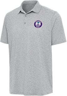 Antigua Orlando Pride Mens Grey Par 3 Short Sleeve Polo