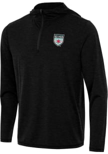 Antigua Chicago Red Stars Mens Black Tidy Long Sleeve Qtr Zip Pullover