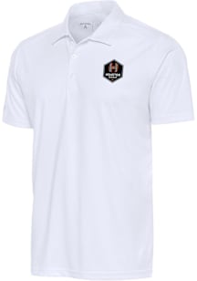 Antigua Houston Dash Mens White Tribute Short Sleeve Polo