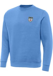 Antigua Chicago Red Stars Mens Blue Victory Long Sleeve Crew Sweatshirt