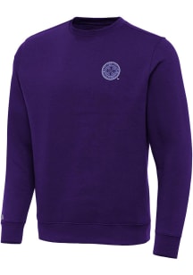 Antigua Racing Louisville Mens Purple Victory Long Sleeve Crew Sweatshirt