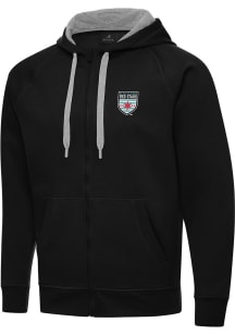 Antigua Chicago Red Stars Mens Black Victory Long Sleeve Full Zip Jacket