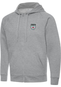 Antigua Chicago Red Stars Mens Grey Victory Long Sleeve Full Zip Jacket